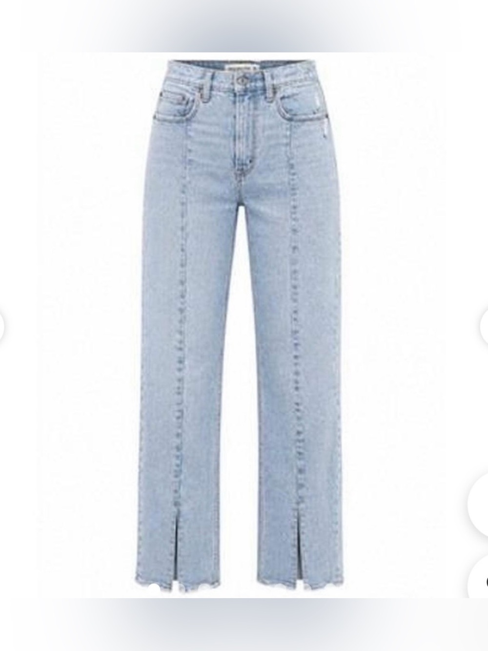 Abercrombie & Fitch High-Rise Light Blue Split-Hem Women's Jeans